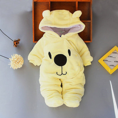 Fluffy Baby Romper Yellow PillowNap
